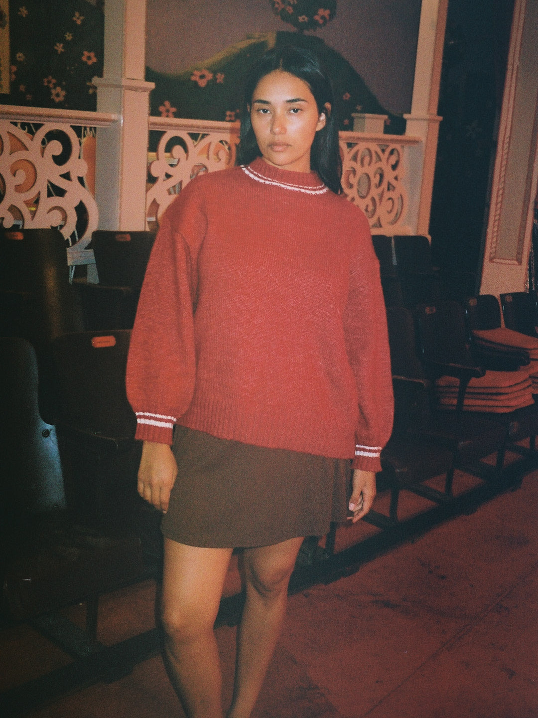Shani Sweater | Cherry