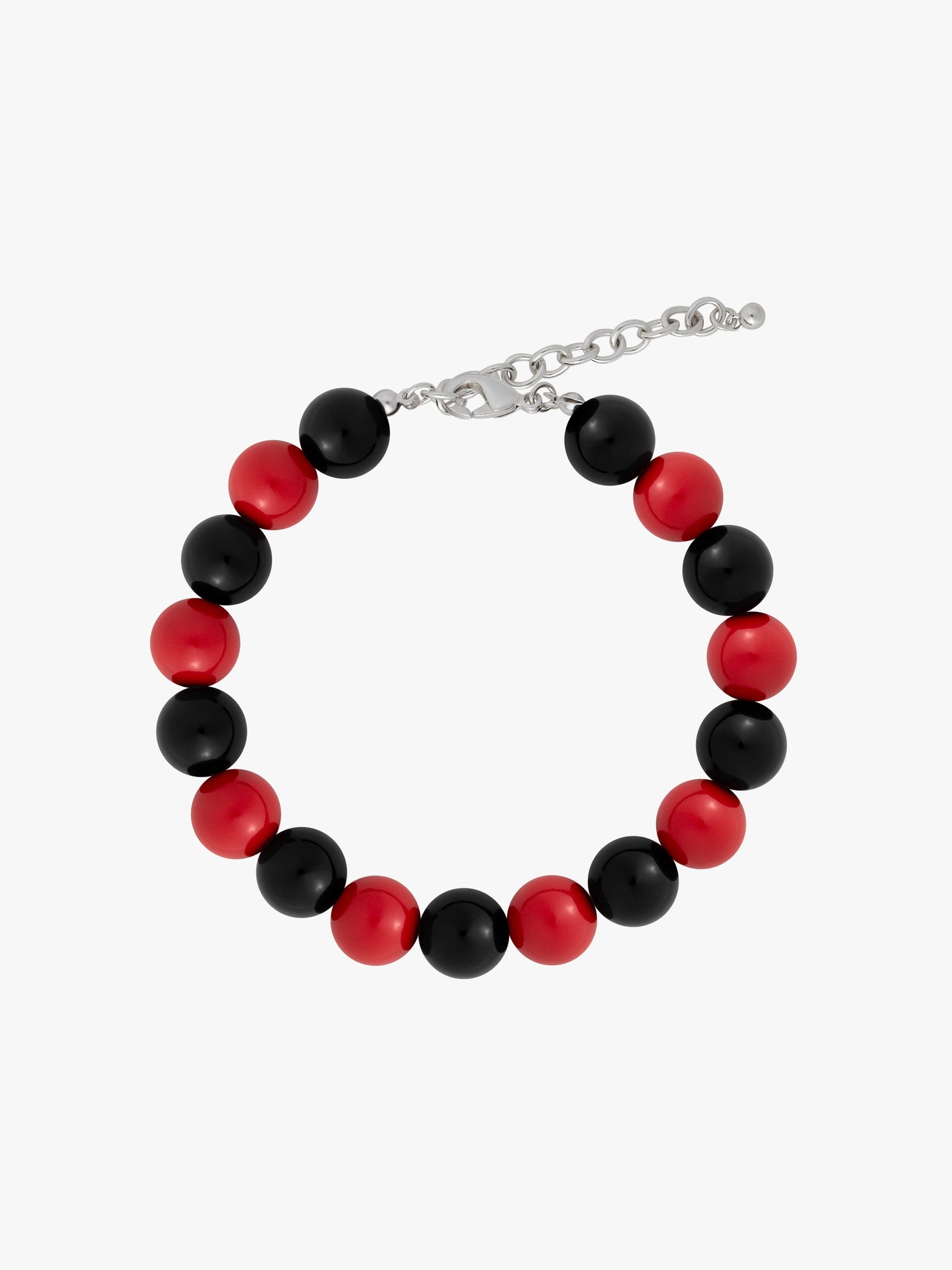 Lola Beaded Anklet | Red/Black