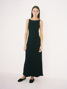Maya Dress | Black Crinkle