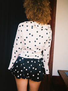 Ricki Wrap Top | White Dot