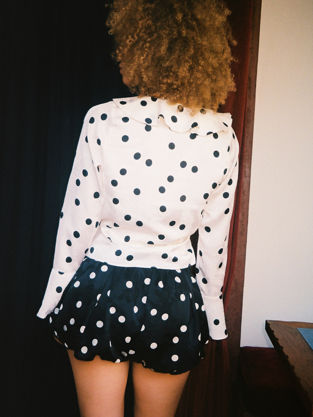 Ricki Wrap Top | White Dot