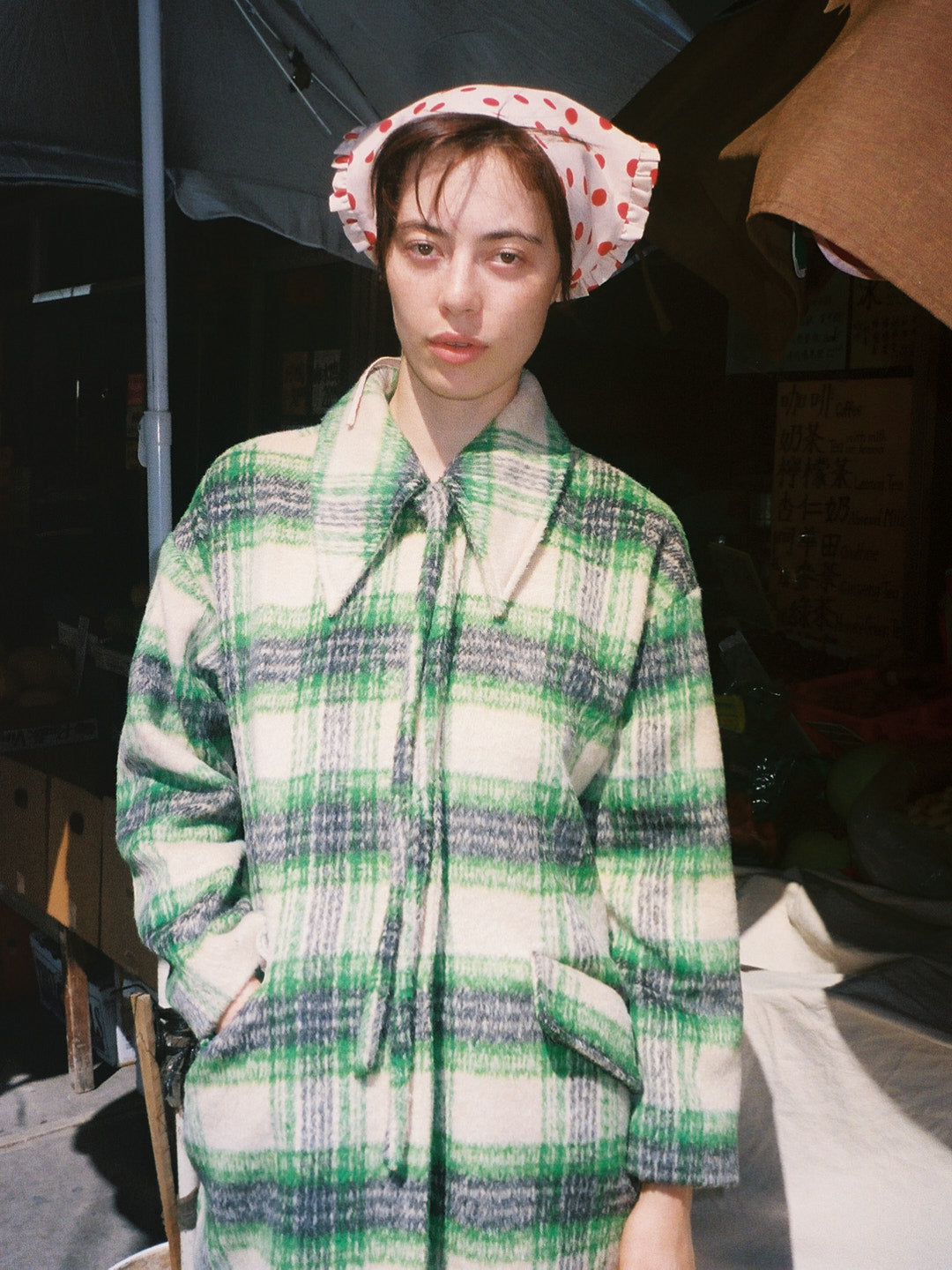 Chelsea Coat | Moss Plaid