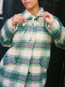 Chelsea Coat | Moss Plaid