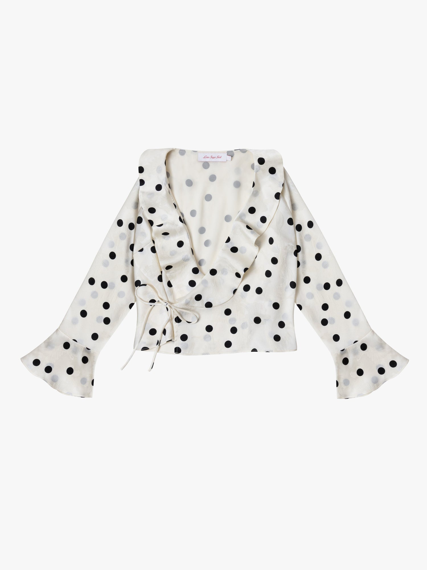 Ricki Wrap Top | White Dot
