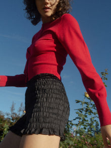 Angel Smocked Short | Black