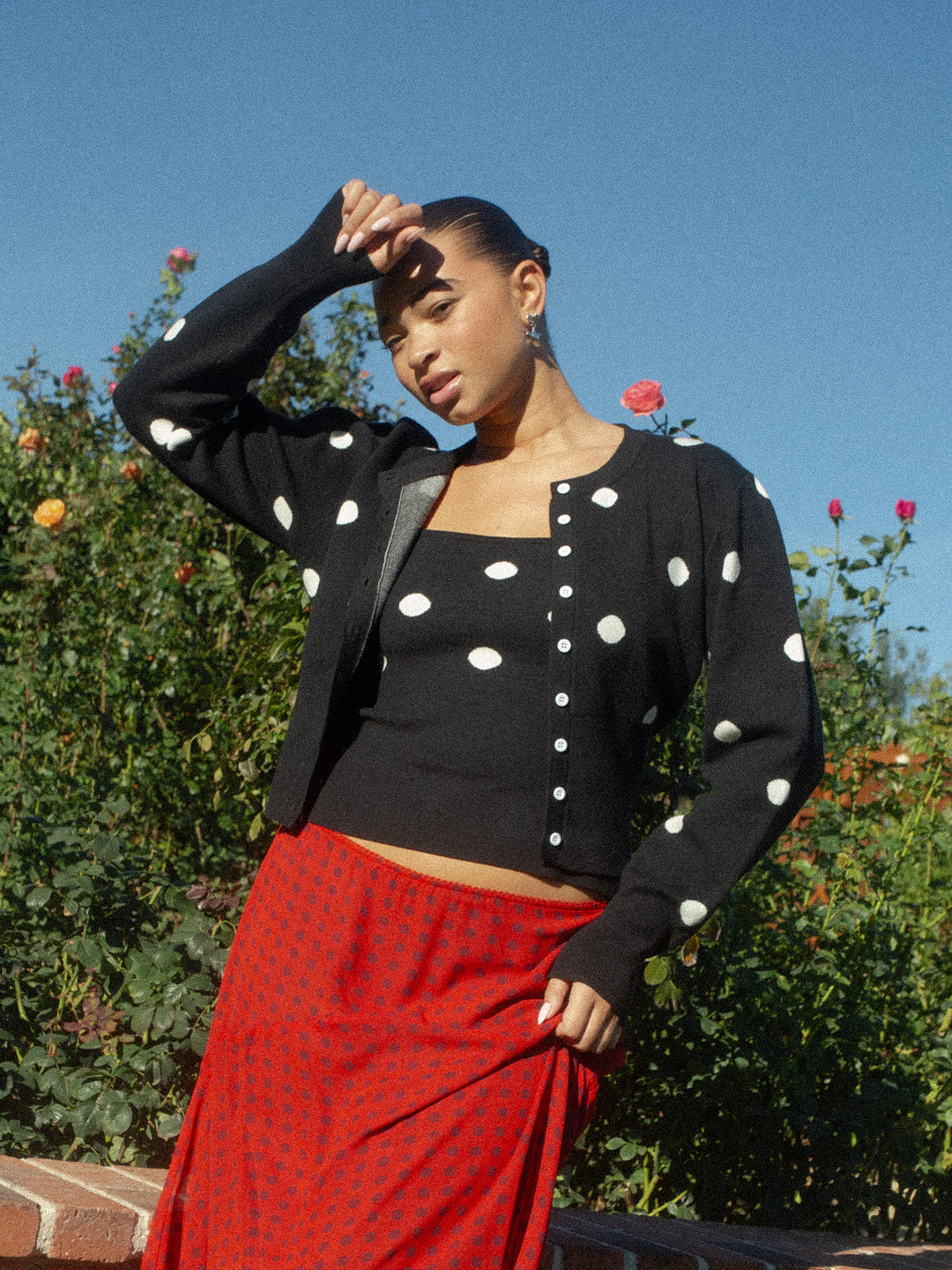 Emi Cardi | Black/White Dot