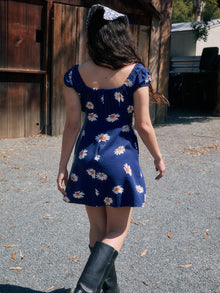 Suzy Dress | Navy Daisy