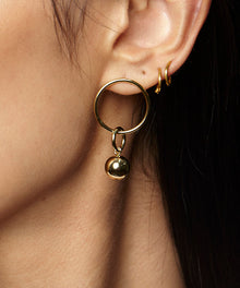 Lulu Mismatched Drop Earrings | Gold Vermeil
