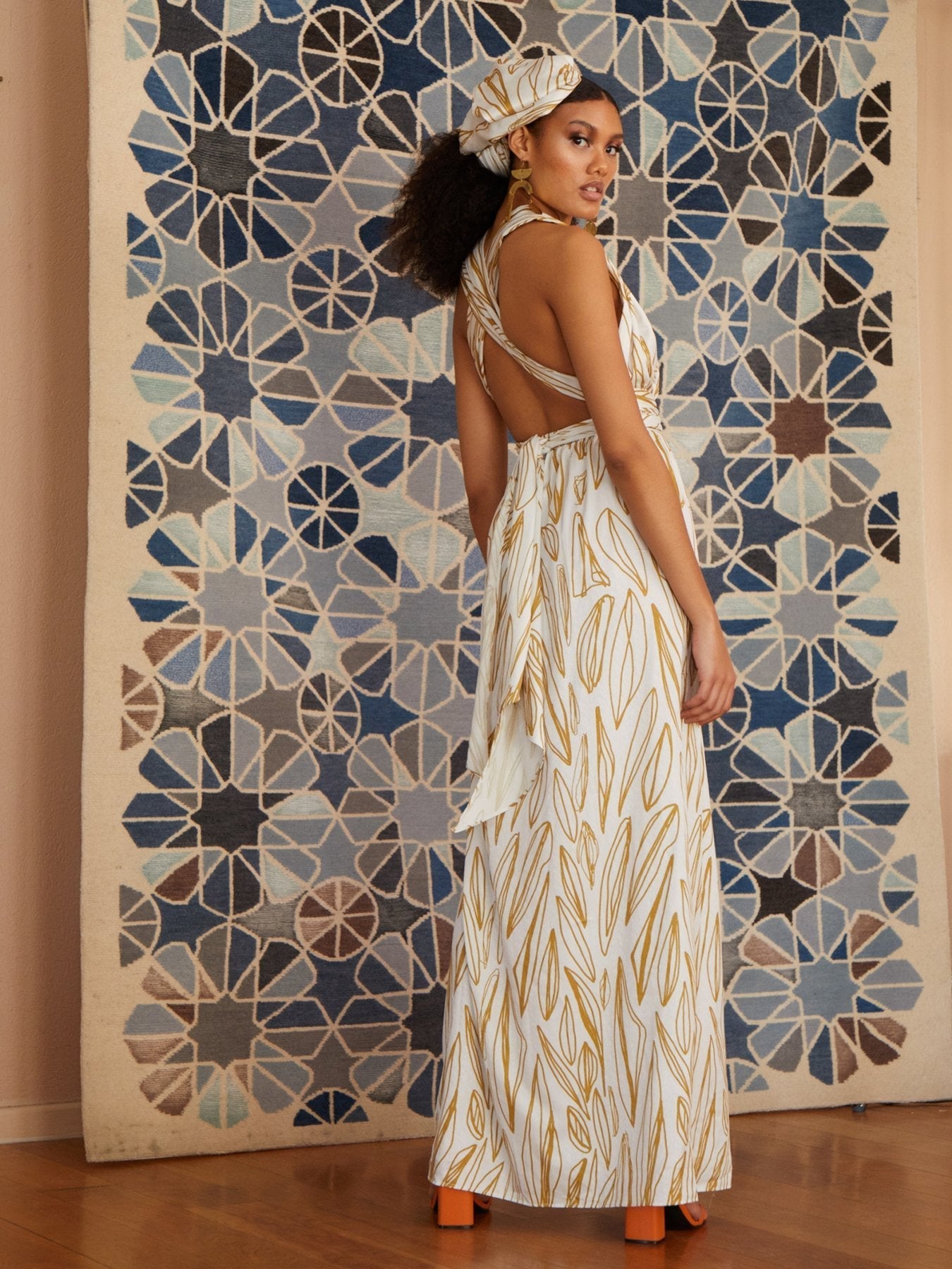 Mailys Dress - Fiore Gold - diarrablu