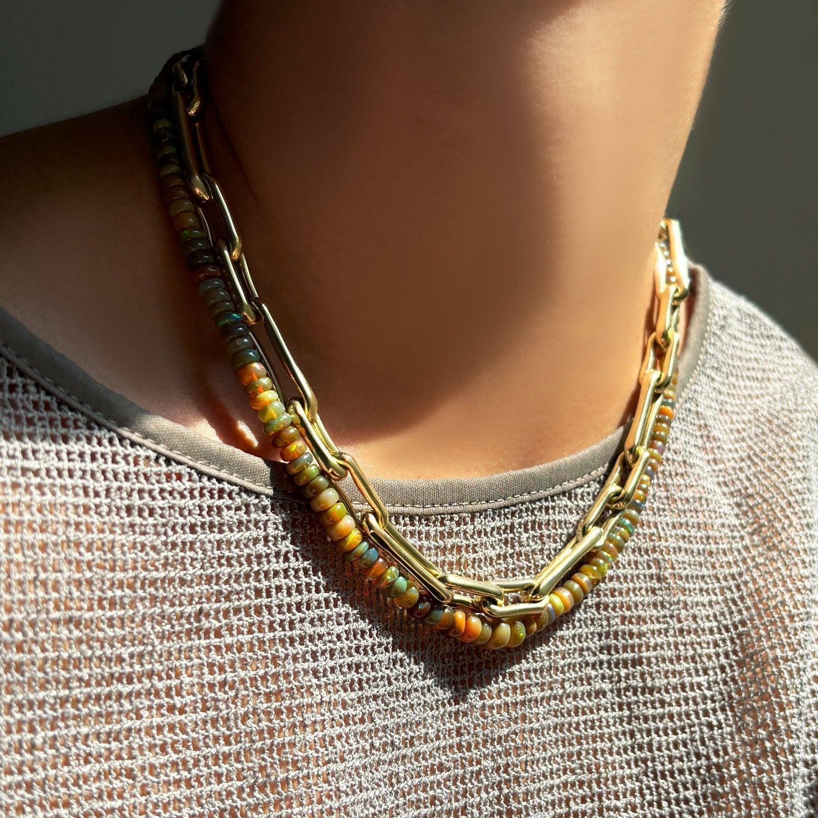 Maple Multi Opal Necklace