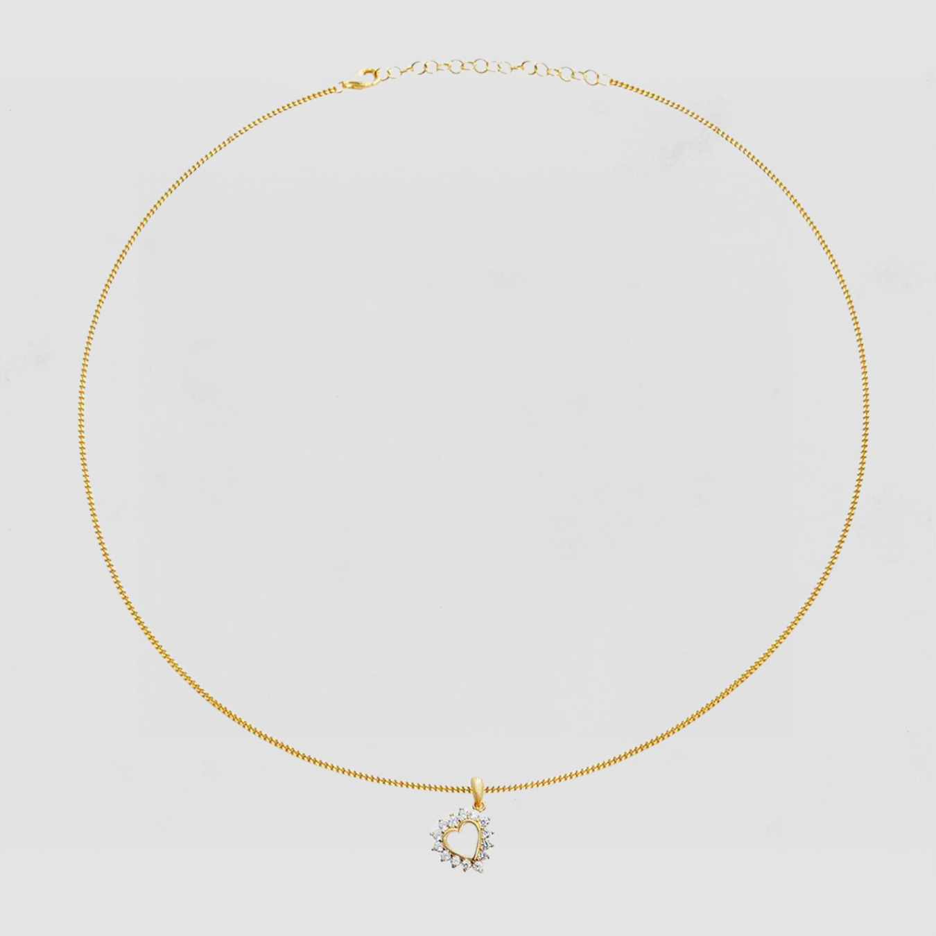 The Marie Heart Pendant Necklace | Gold