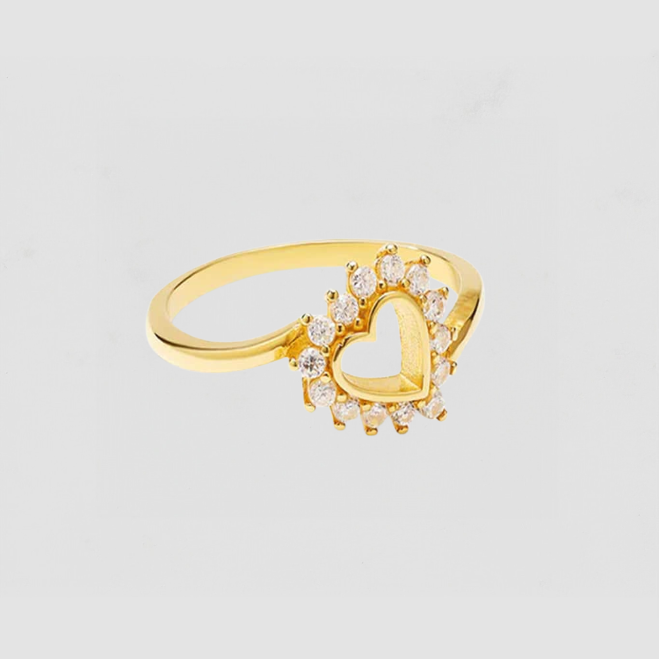 The Marie Heart Ring | Gold