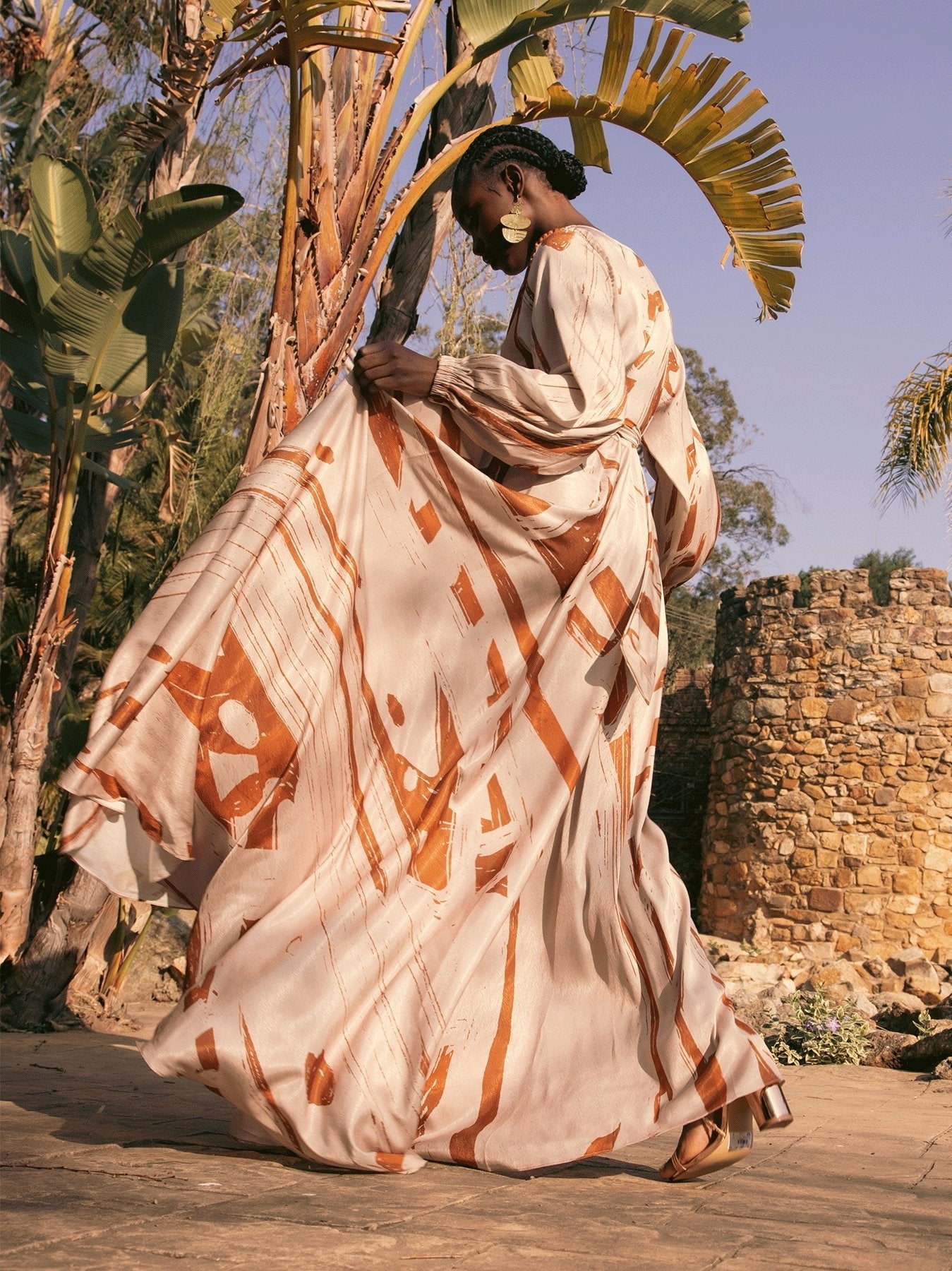 Marieme Dress - Garden Cream - diarrablu