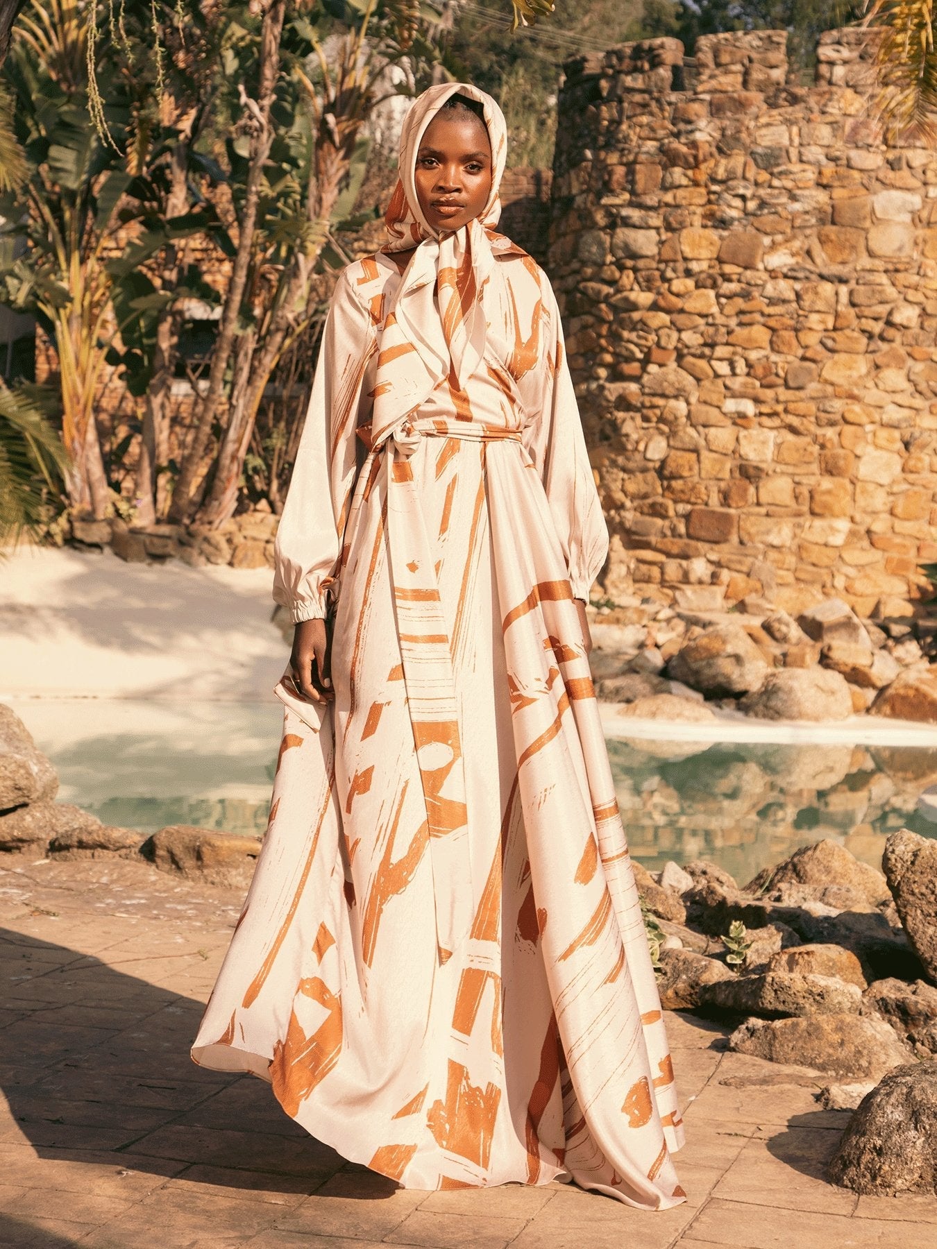 Marieme Dress - Garden Cream - diarrablu