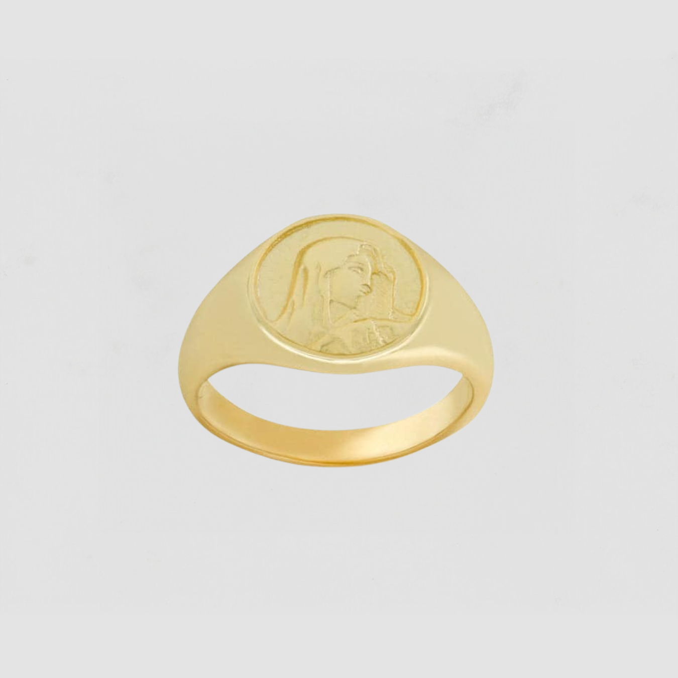 The Mary Signet Ring | Gold Vermeil