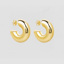 The Medium Gold Hailey Hoops | Gold