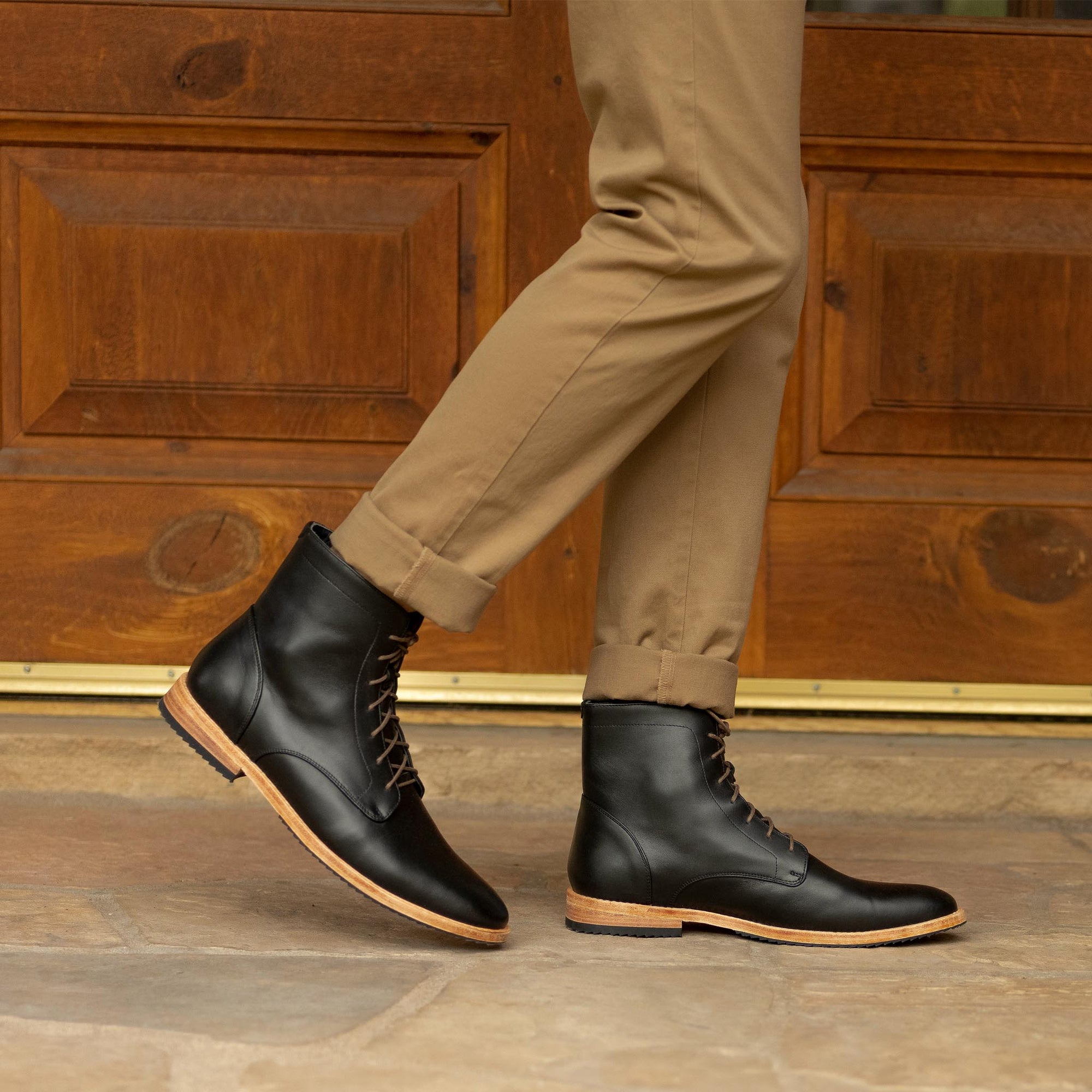 Everyday Lace-Up Boot Black Men's Dress Boot Nisolo