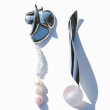 Majorelle Earrings | Silver | Mother of Pearl/Pink Freshwater Pearls/Moonstone