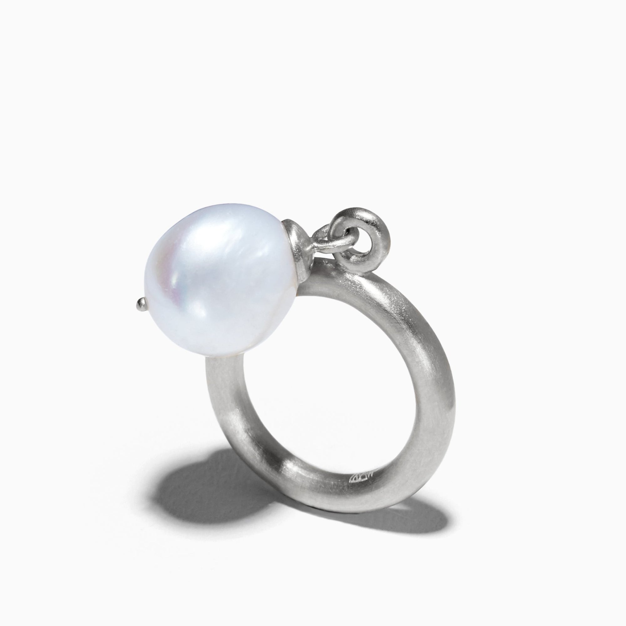 Nova Ring - Satin Finish | Silver | Freshwater Pearls