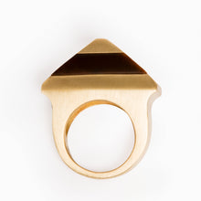 Pris Ring | Recycled Brass | Tiger's Eye