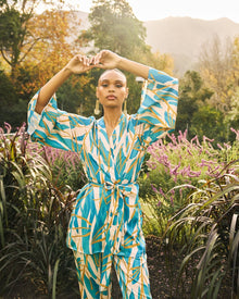 Mini Kimono - Blossom Teal - diarrablu