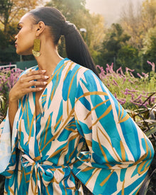 Mini Kimono - Blossom Teal - diarrablu