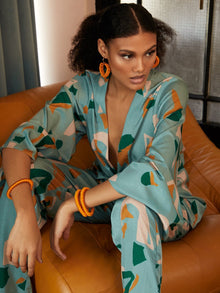 Mini Kimono - Saly Vert - diarrablu