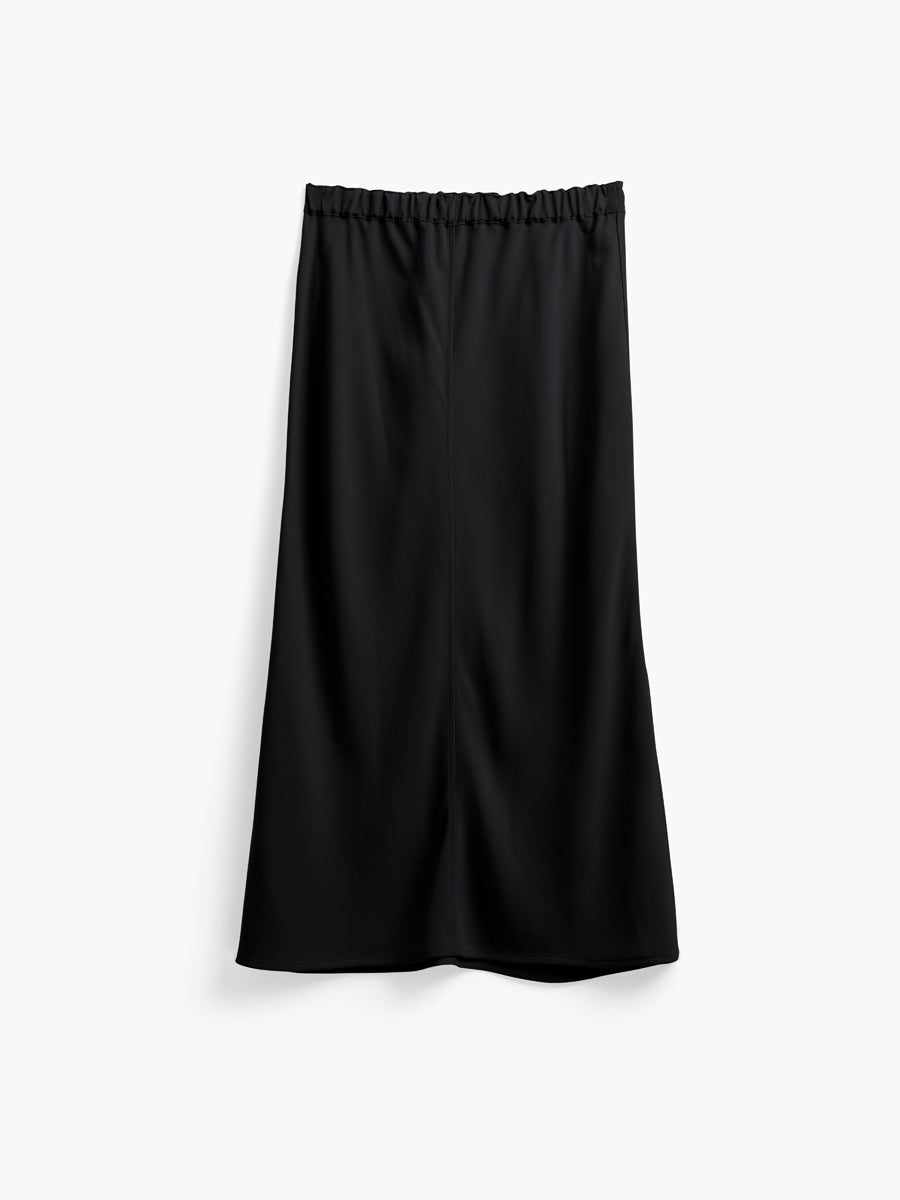 Womens | Swift Satin Reversible Skirt | Black