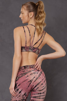 Women | Mini Tonal Stripe Bra | Multi Color Adire Wash 1