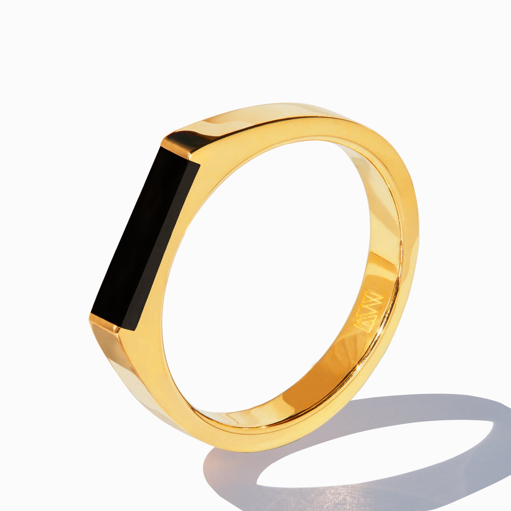 Theorem Ring | 18K Gold Plated | Jet Black