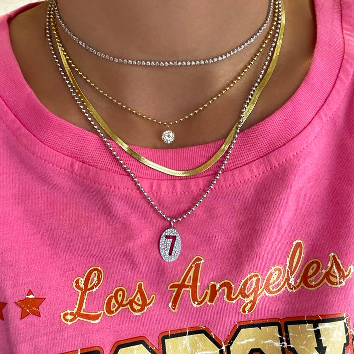 white gold 1 carat diamond choker