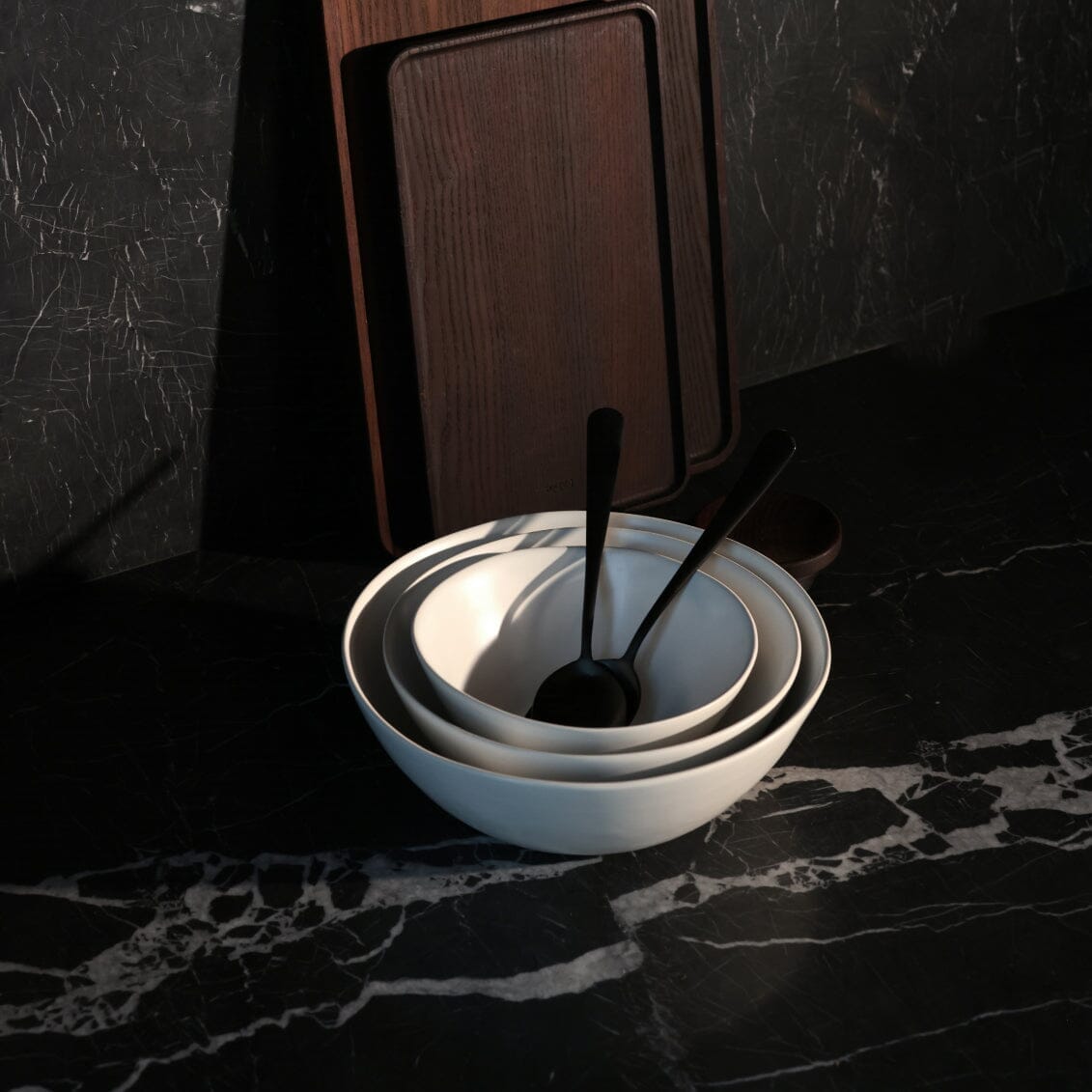 Nested Serving Bowls | Cloud White