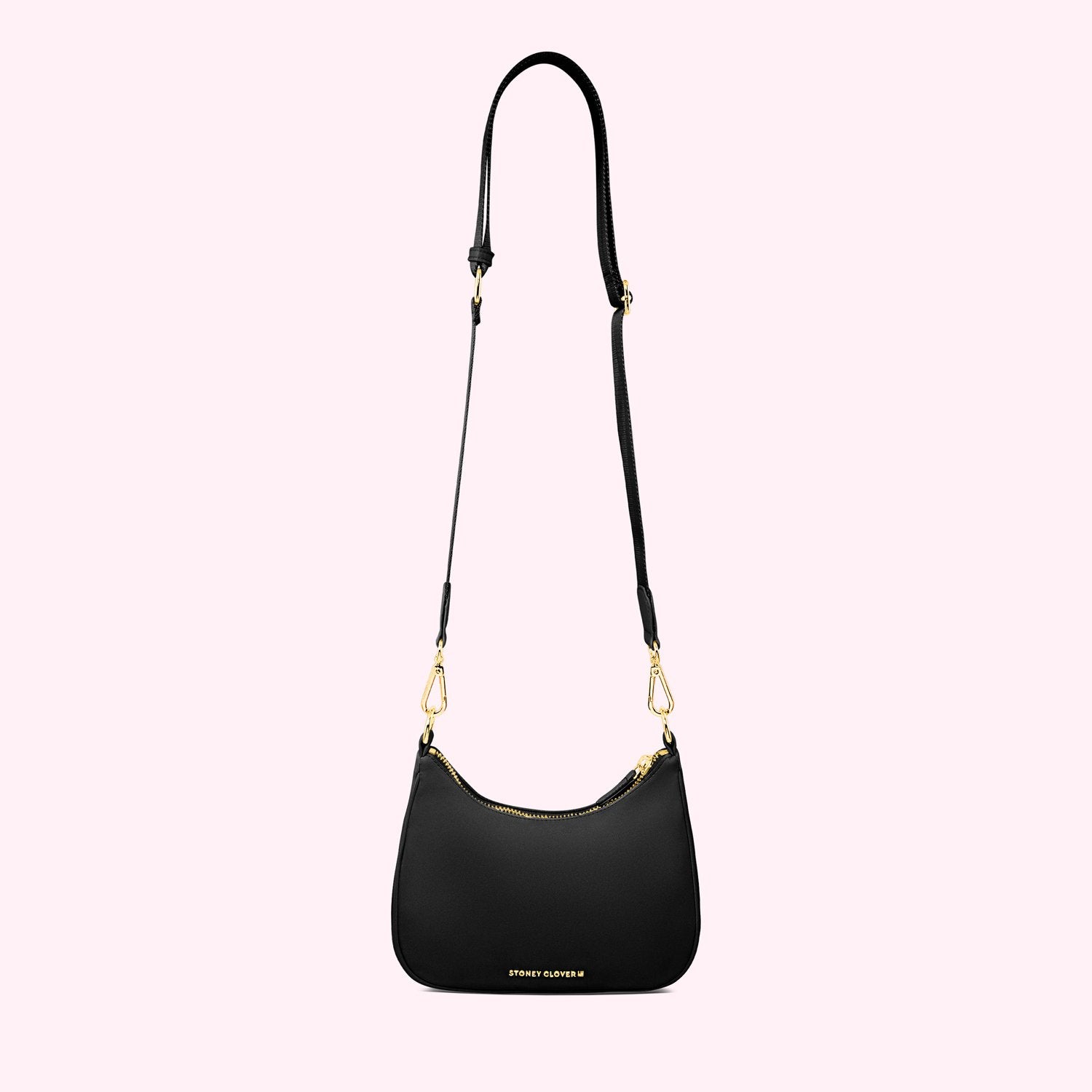 Curved Crossbody Bag | Noir
