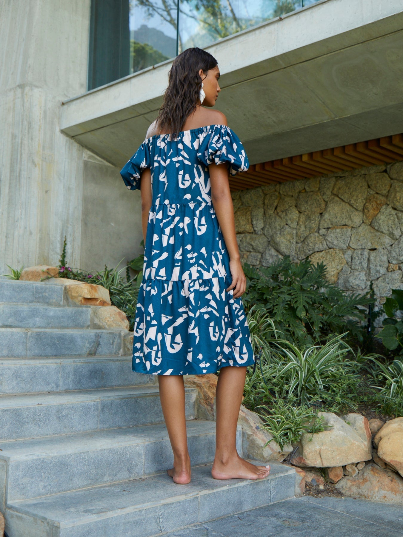 Nura Dress - Batik Blu - diarrablu