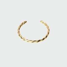 The Open Rope Cuff Bangle | Gold