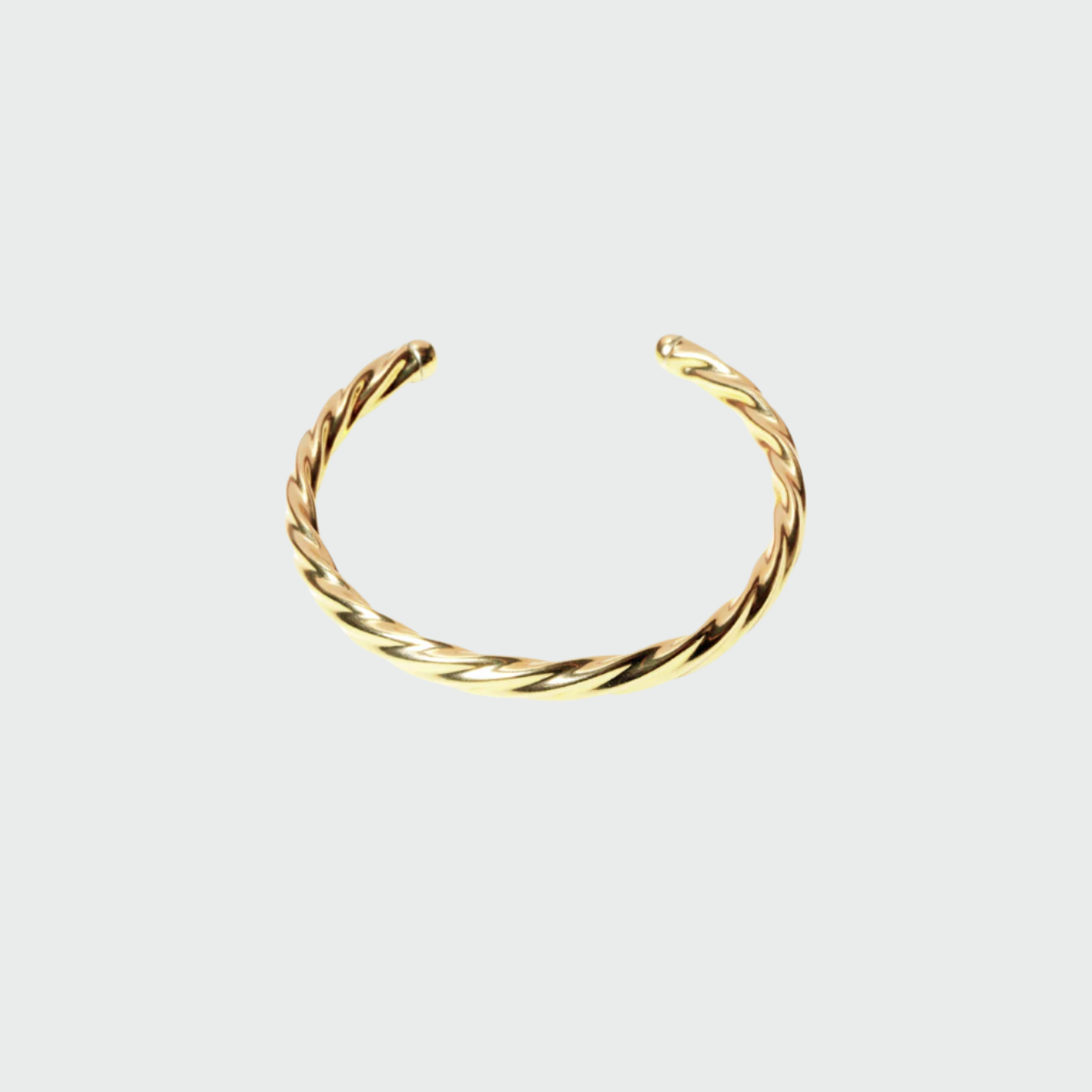 The Open Rope Cuff Bangle | Gold