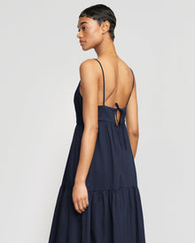 Simone | Orchid Sweetheart-Neck Tiered Cotton Maxi Dress in Size Small