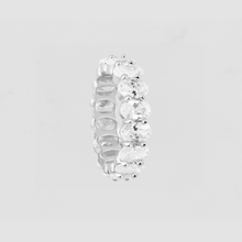 The Oval Cut Eternity Band | Silver