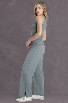 Women | Vintage Boxer Split Leg Sweatpant | Glass