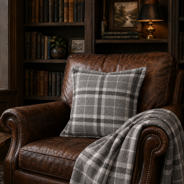 Aberdeen Euro Pillow | Dark Grey / Charcoal