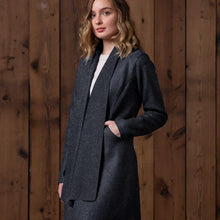 Women | Swing Coat | Navy Melange