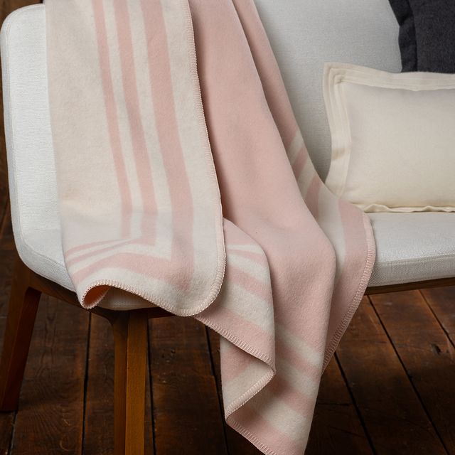 Montauk Throw | Pink Powder / Ivory