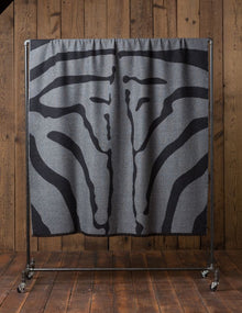 Zebra Throw | Ivory / Black