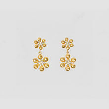 The Pave Cluster Earring Studs | Gold