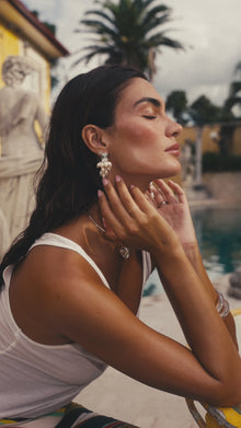 The Seychelles Pearl Statement Studs | Freshwater Pearls | Silver