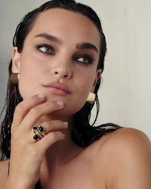 The Midnight Mesa Ring Set | Set of 3 Rings | Gold/Silver