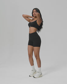 High-Waisted Impact Mesh Shorts | Ivory