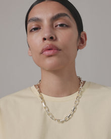 Loire Necklace | Silver Dipped Brass