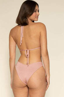 Added Coverage Lulu Bikini Bottom | Prima Pink Sparkle