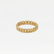 The Thin Cuban Link Ring | Gold